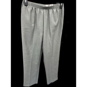 Alfred Dunner Gray Pull-On Pants Size 8 - Women's Dress Pants